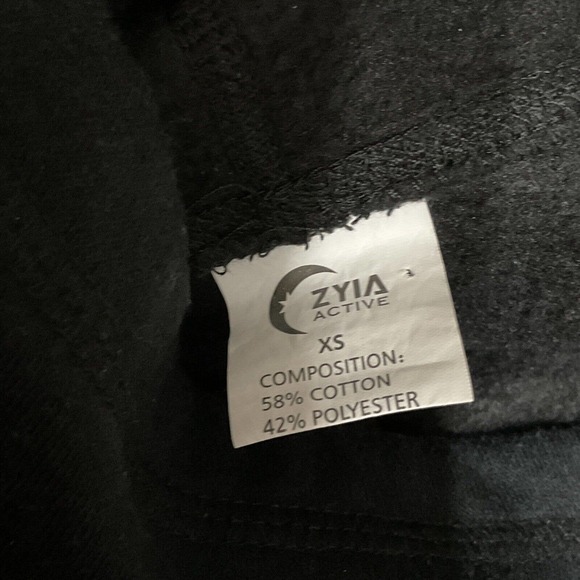Zyia Active Oh So‎ Soft Hoodie Womans Size XS Black Cowl Neck Sweatshirt - Picture 3 of 4